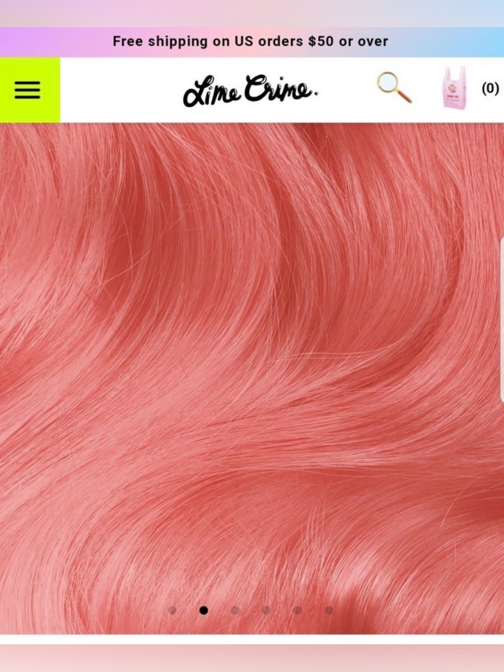 Lime Crime Sushi Warm Peach Hair Color Duo Tints - Picture 3 of 3